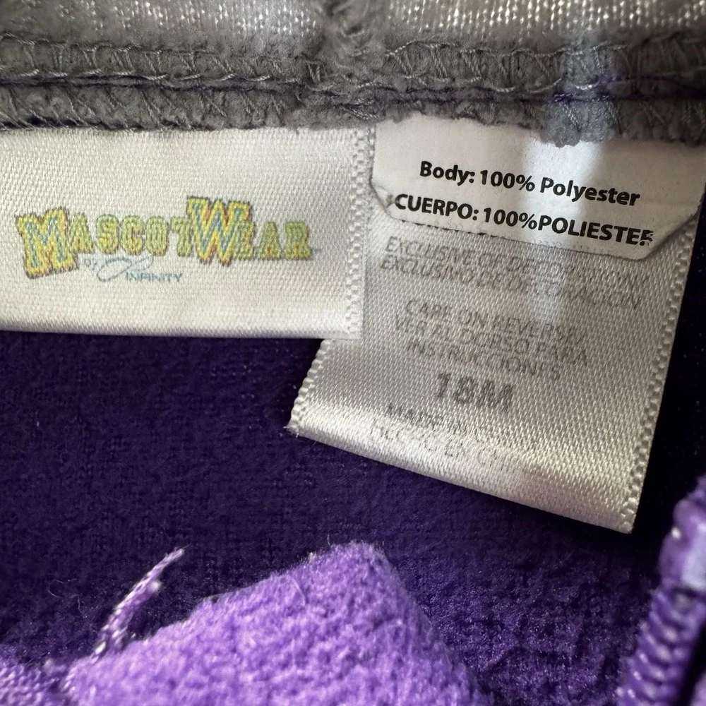 Kansas State University 18 Month Purple & Gray Winter Zip‎ Up